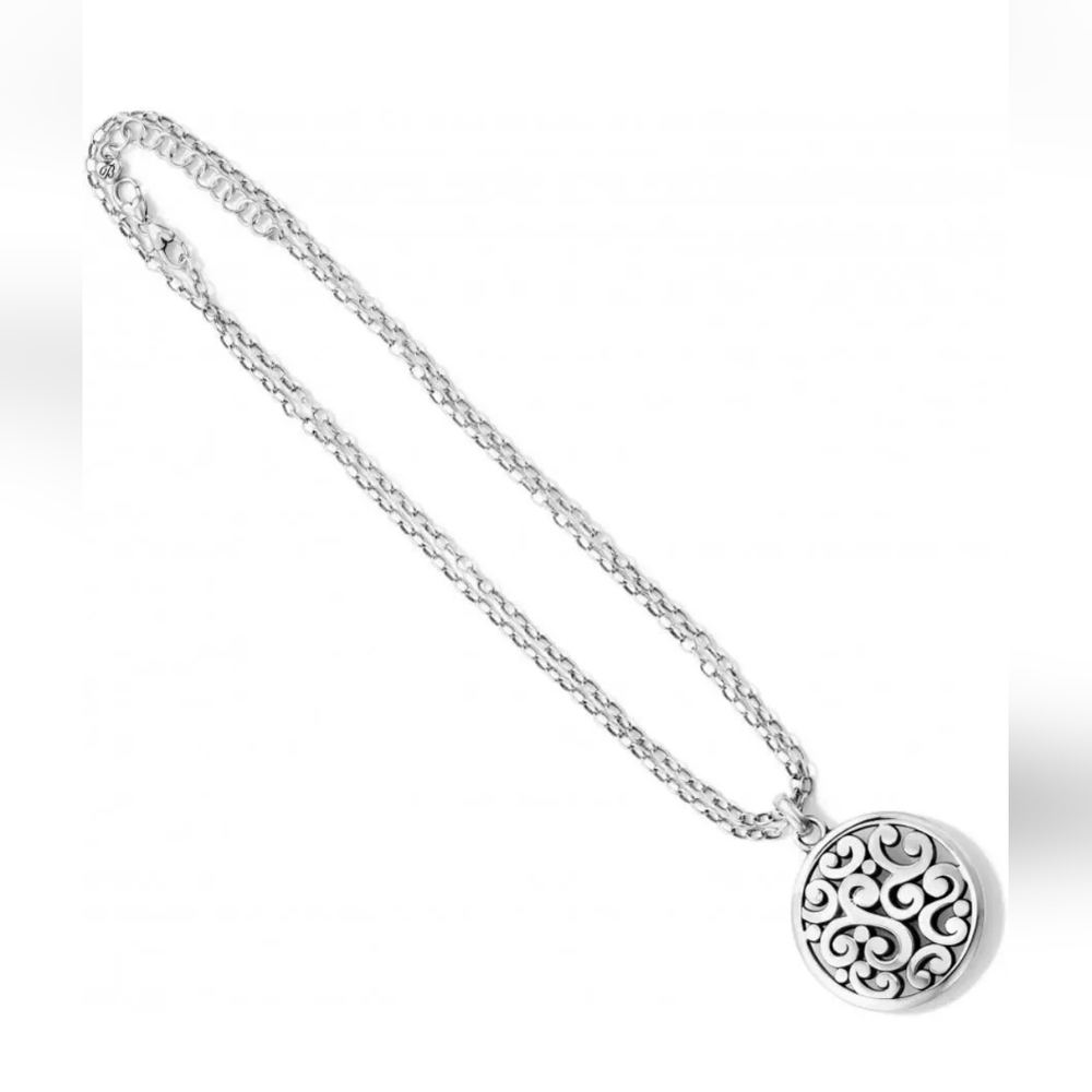 Brighton Round Scroll Design Contempo Pendant Necklace - Picture 4 of 6